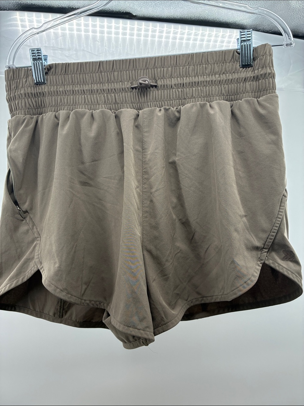 Target Women's Taupe Athletic Shorts with Elastic Waist